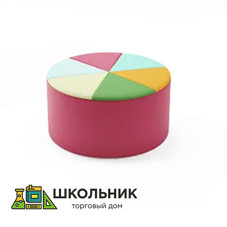 Мягкий круглый модуль цветной
