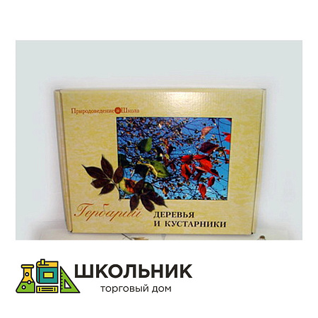 Гербарий "Деревья и кустарники" (20 видов) формат А-3
