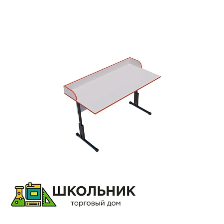 Парта с бортиком (столешница - пластик)