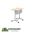 Парта одноместная на металлокаркасе с экраном