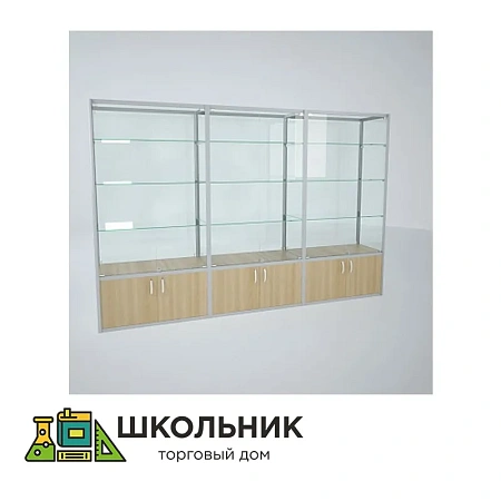 Витрина трехсекционная 