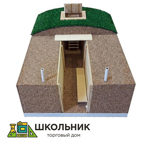Макет "Простейшее укрытие"