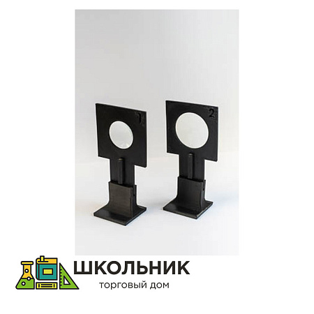 Набор собирающих линз на подставке (различной оптической силы)
