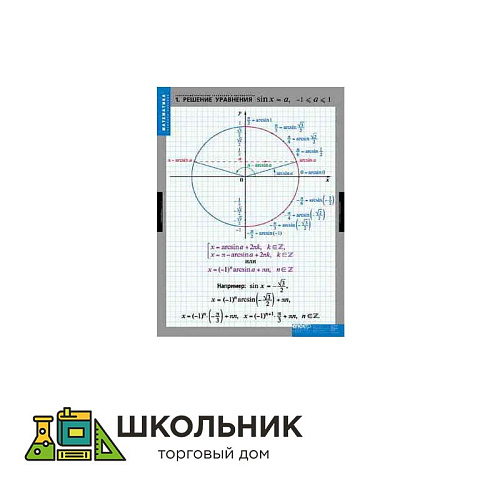 Таблицы демонстрационные «Тригонометрические уравнения, неравенства»