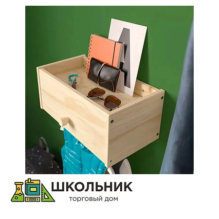 Вешалка для одежды с полкой
